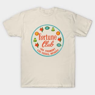 Retro Vintage the Fortune Club Casino Dowtown Las Vegas T-Shirt